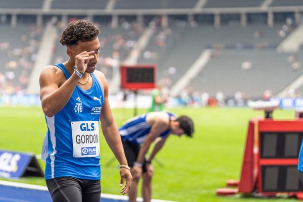 Jordan Gordon (OTB Osnabrueck) waehrend der deutschen Leichtathletik-Meisterschaften im Olympiastadion am 25.06.2022 in Berlin